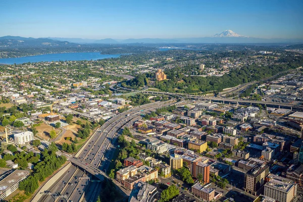 Widok Panoramę Seattle Seattle Waszyngton Usa — Zdjęcie stockowe