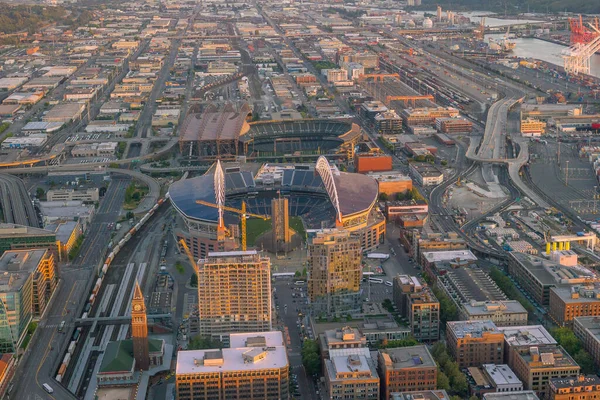 Zicht Het Centrum Seattle Skyline Seattle Washington Verenigde Staten — Stockfoto