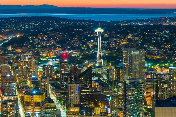 Zicht Het Centrum Seattle Skyline Seattle Washington Verenigde Staten — Stockfoto