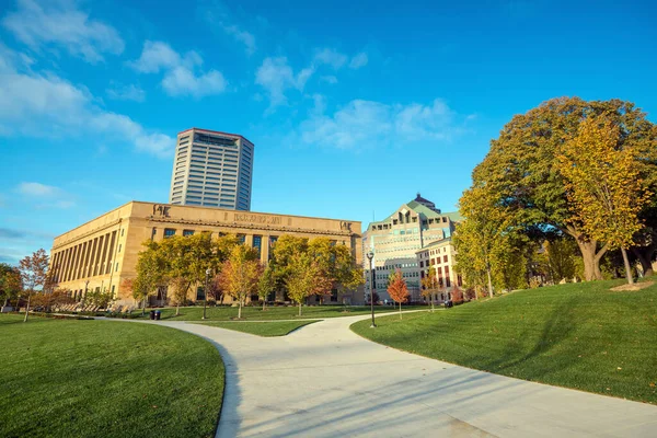 Utsikt Över Centrala Columbus Ohio Skyline Usa — Stockfoto