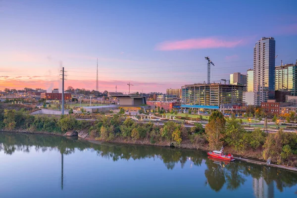 Nashville Tennessee Skyline Centro Cidade Com Cumberland River Nos Eua — Fotografia de Stock