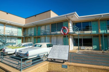 Memphis, Usa - 13 Kasım 2016: Ulusal Sivil Haklar Müzesi. Martin Luther King 'in suikasta uğradığı eski Lorraine Motel' in etrafına inşa edilmiş.