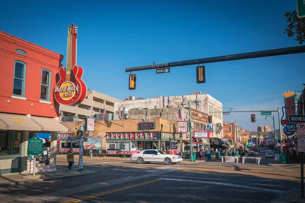 Memphis Usa Listopadu Slavné Blues Kluby Beale Street Memphisu Listopadu — Stock fotografie