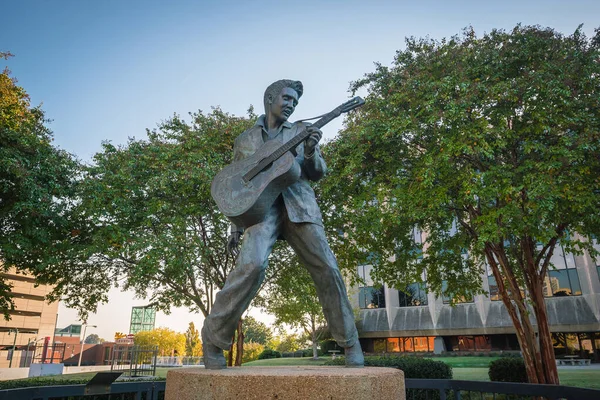 Memphis Eua Nov Estátua Elvis Presley Elvis Presley Plaza Memphis — Fotografia de Stock