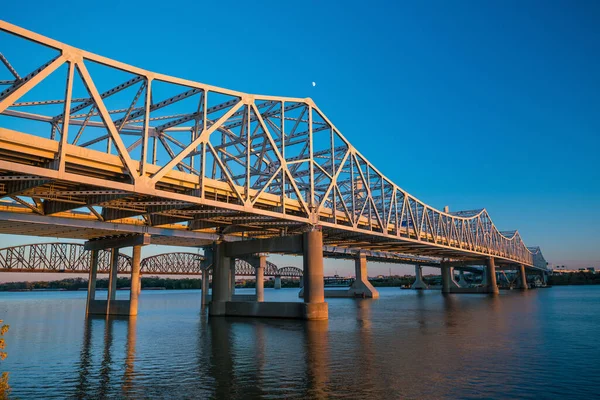 Залізний Вінтажний Міст Луїсвіллі Штат Кентуккі Уса — стокове фото