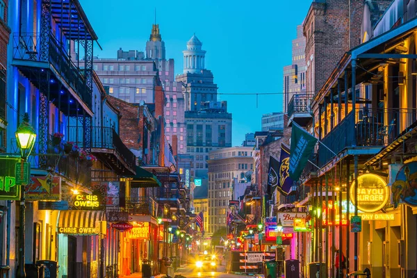 New Orleans Louisiana Nov Pubs Bars Neon Lights French Quarter — Stock Fotó