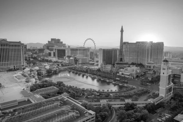 Vista Aérea Franja Las Vegas Nevada Como Noche —  Fotos de Stock