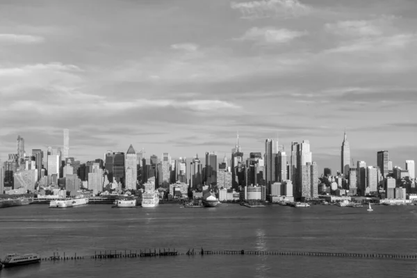 New York City Manhattan Midtown Skyline Alkonyat Usa Ban — Stock Fotó