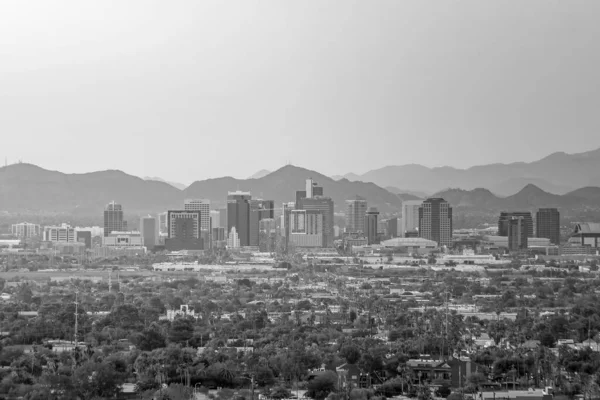 Widok Góry Centrum Phoenix Arizona Zachodzie Słońca Usa — Zdjęcie stockowe