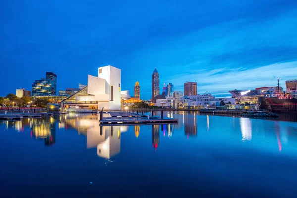 Downtown Cleveland Panorama Jezera Ohiu Usa — Stock fotografie