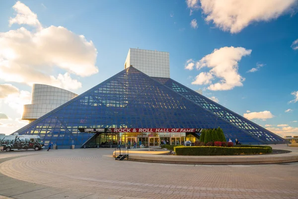 Cleveland November Rock Roll Hall Fame Museum Downtown Cleveland Ohio — Stock Photo, Image