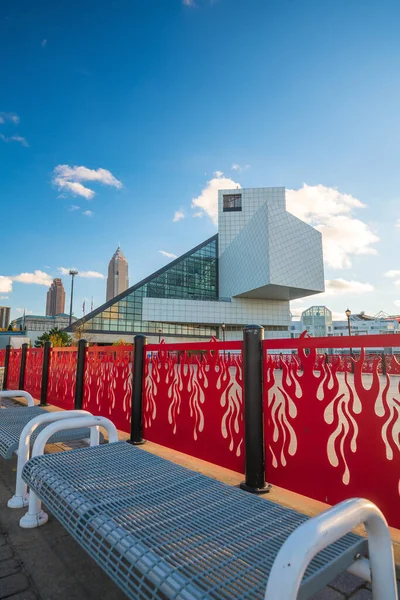 Cleveland Listopad Rock Roll Hall Fame Museum Downtown Cleveland Ohio — Stock fotografie