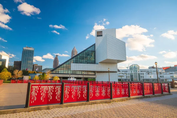 Cleveland Listopad Rock Roll Hall Fame Museum Downtown Cleveland Ohio — Stock fotografie