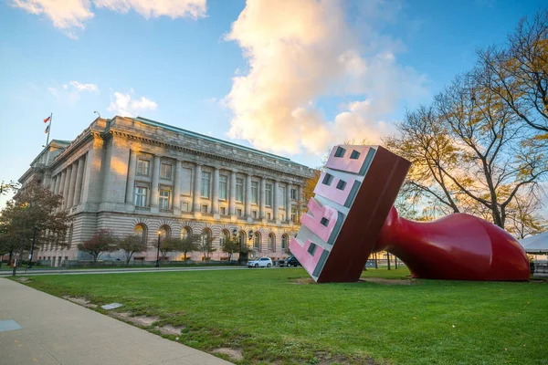 Cleveland Noviembre Escultura Artística Centro Cleveland Ohio Noviembre 2016 —  Fotos de Stock