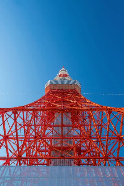 Токийская Башня Голубым Небом Японии — стоковое фото