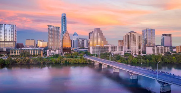 Downtown Skyline Austin Texas Amerikai Egyesült Államok — Stock Fotó