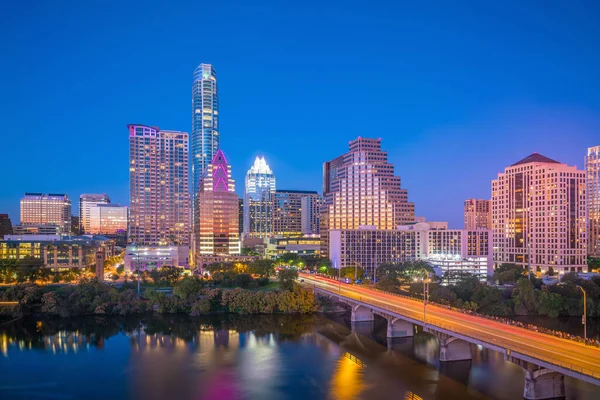 Skyline Der Innenstadt Von Austin Texas Usa — Stockfoto