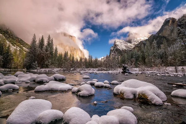 Yosemite National Park Winter California Usa — Stock Photo, Image