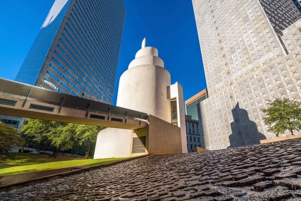 Dallas Nov Thanksgiving Square Центре Далласа Частный Парк Общественное Учреждение — стоковое фото