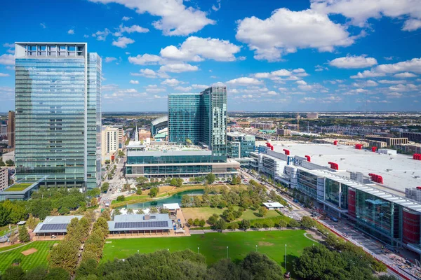 Skyline Von Downtown Houston Texas Usa Mit Bluesky — Stockfoto
