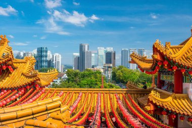 Kuala Lumpur 'daki Thean Hou Tapınağı Çin Yeni Yılı 2017