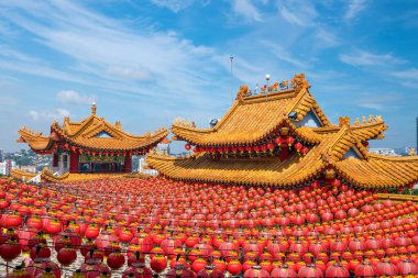 Kuala Lumpur 'daki Thean Hou Tapınağı Çin Yeni Yılı 2017