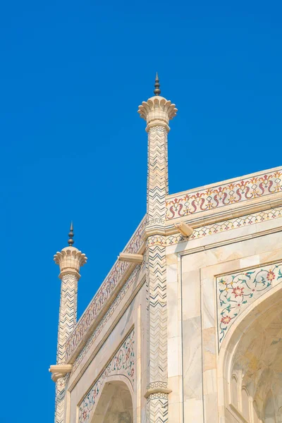Details Decorations Taj Mahal Agra India — Stock Photo, Image