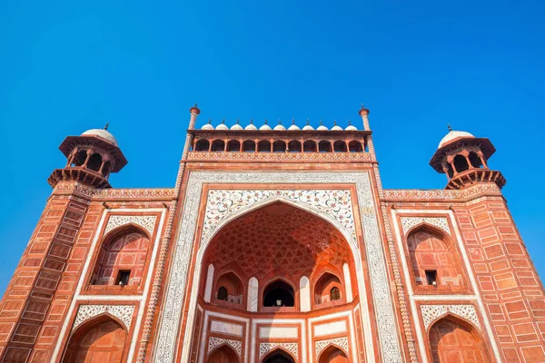 Detalles Las Decoraciones Taj Mahal Agra India — Foto de Stock