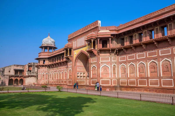 Weltkulturerbe Agra Fort Oder Rotes Fort Indien — Stockfoto