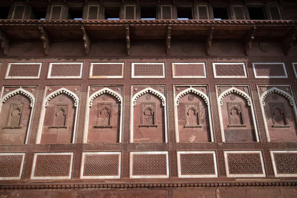 Heritage Plats Agra Fort Eller Röda Fortet Indien — Stockfoto