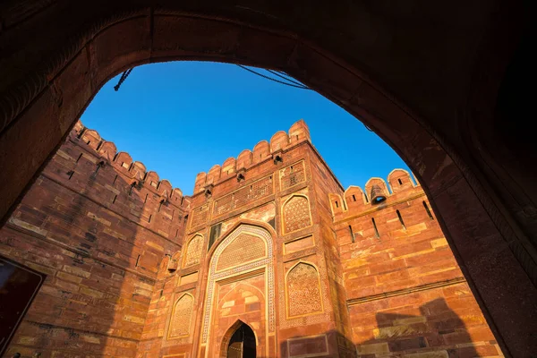 Weltkulturerbe Agra Fort Oder Rotes Fort Indien — Stockfoto