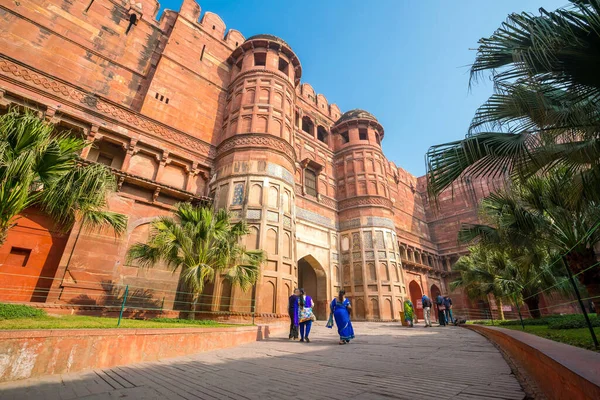 Weltkulturerbe Agra Fort Oder Rotes Fort Indien — Stockfoto