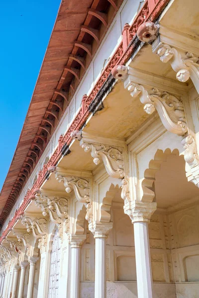 Örökség Helyszíne Agra Fort Vagy Vörös Erőd Indiában — Stock Fotó