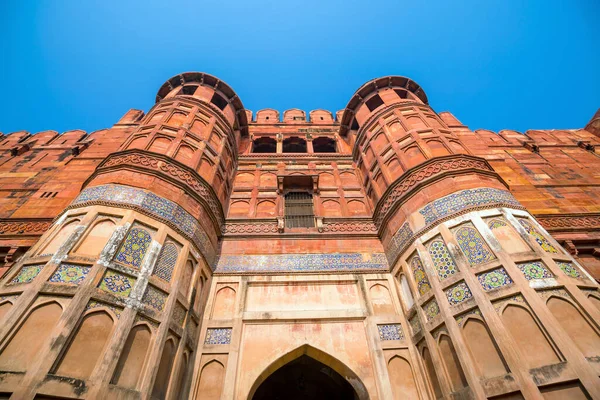 Patrimonio Agra Fort Fuerte Rojo India — Foto de Stock