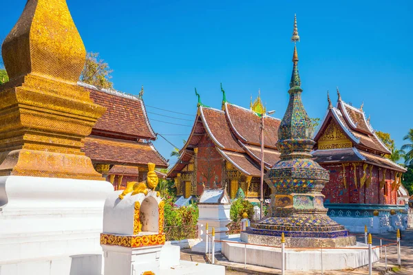 Wat Xieng Thong Tempio Più Popolare Luang Pra Bang Laos — Foto Stock