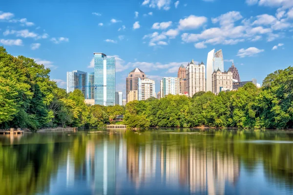 Midtown Atlanta Skyline Från Parken Usa — Stockfoto