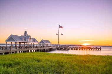 Charleston, Güney Carolina 'daki Rıhtım Parkı, ABD