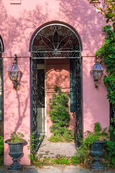 Rainbow Row Maisons Rangée Géorgiennes Historiques Colorées Bien Préservées Charleston — Photo