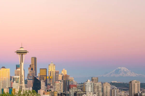 Vista Del Horizonte Del Centro Seattle Seattle Washington — Foto de Stock