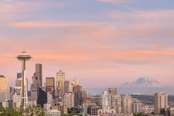 Vista Del Horizonte Del Centro Seattle Seattle Washington — Foto de Stock