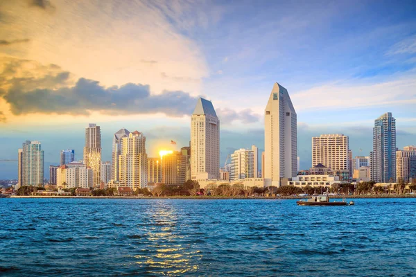 Skyline San Diego California Desde Bahía Coronado —  Fotos de Stock