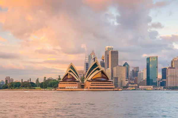 Downtown Sydney Skyline Australie Crépuscule — Photo