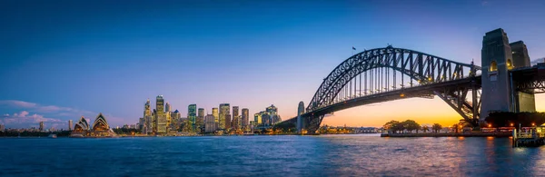 Downtown Sydney Skyline Australie Crépuscule — Photo