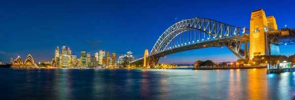 Downtown Sydney Skyline Australie Crépuscule — Photo