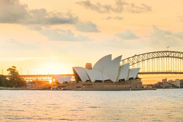 Downtown Sydney Skyline Australie Crépuscule — Photo