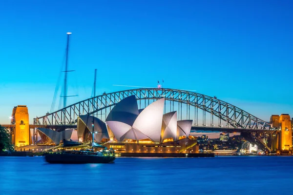 Downtown Sydney Skyline Australie Crépuscule — Photo
