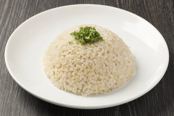 Brown Rice Green Smell — Stock Photo, Image