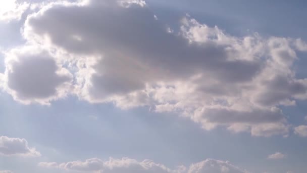 Images Panoramiques Beaux Nuages Dans Ciel — Video