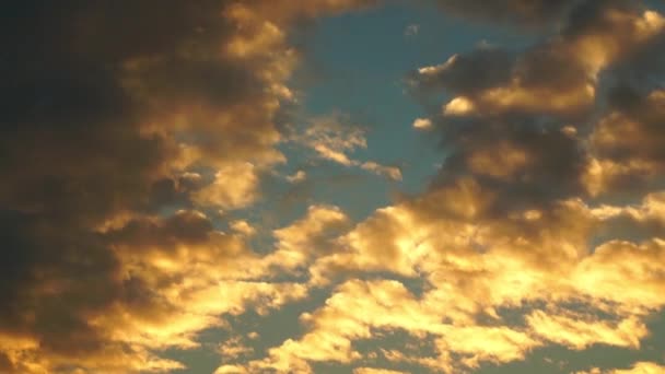 Festői Felvétel Gyönyörű Felhők Égen — Stock videók