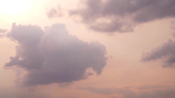 Szenische Aufnahmen Von Schönen Wolken Himmel — Stockvideo